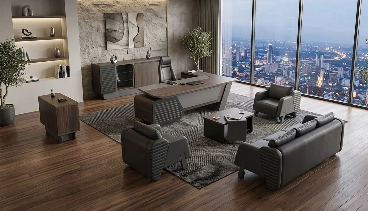 A contemporary executive office furnished by Jango